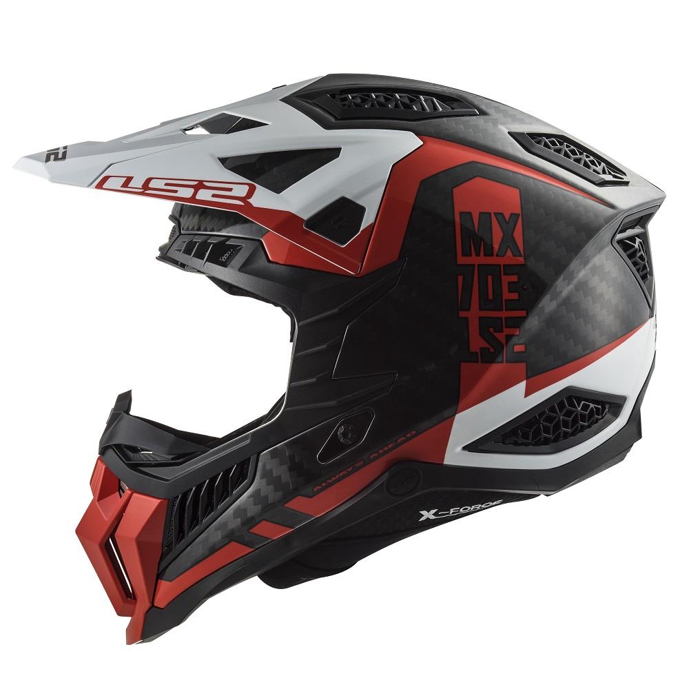 LS2 MX703 X-Force Carbon Victory Motocross Helmet Motorcross MX Off Road Lid - Picture 6 of 11