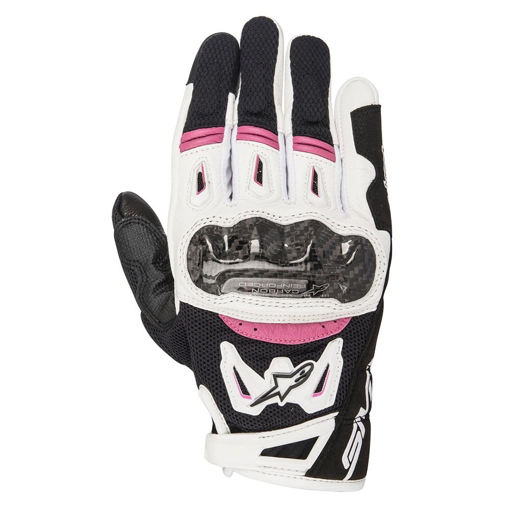 Alpinestars Stella SMX-2 v2 Air Carbon Ladies Short Motorcycle Motorbike Gloves - Picture 4 of 5