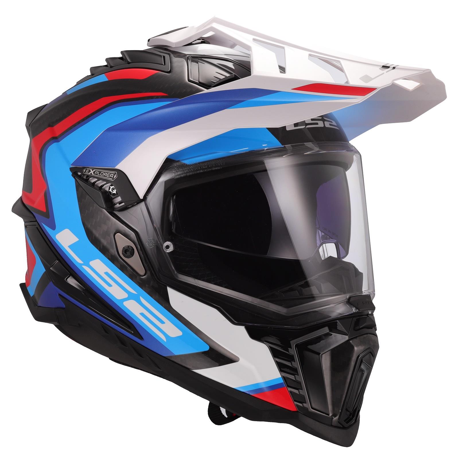 LS2 MX701 Carbon Explorer Frontier II Adventure Helmet Motocross MX Motorcross - Picture 25 of 26