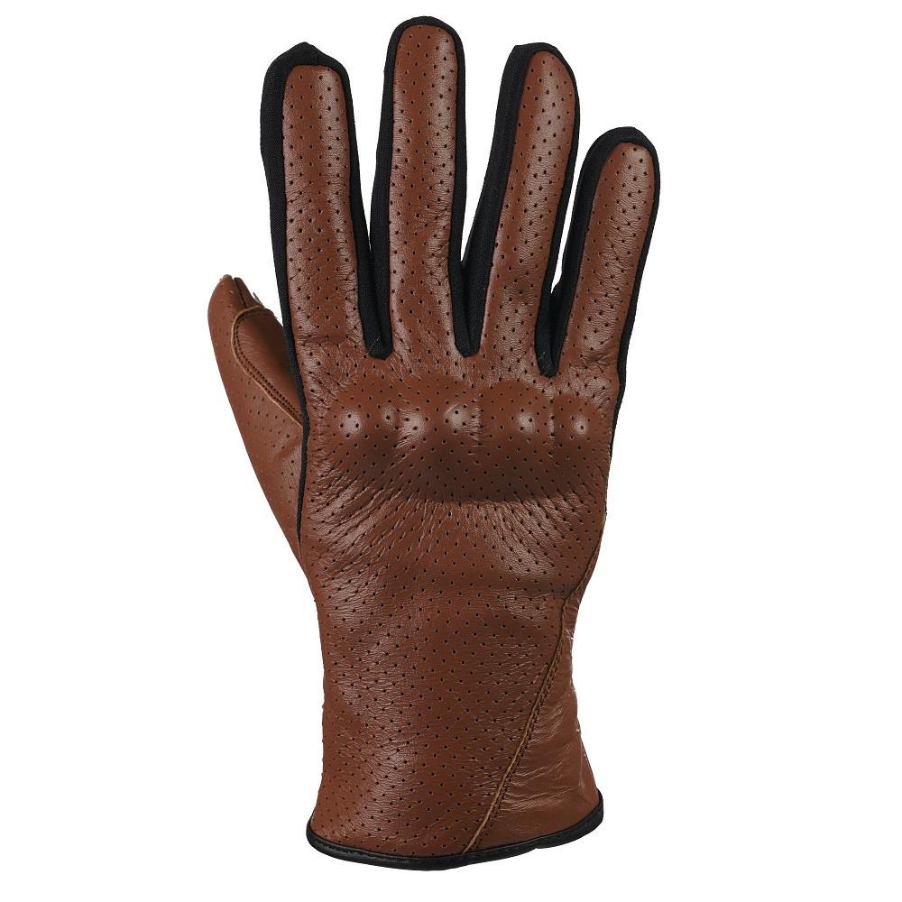 Bike It Cruiser Air Leather Summer Motorcycle Gloves Perforated Bike Black Brown - Picture 10 of 12