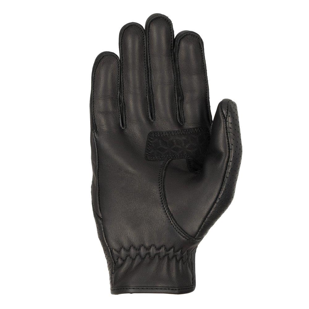 Oxford Henlow Air Short Leather Motorcycle Gloves Classic Summer Black Brown - Picture 4 of 13