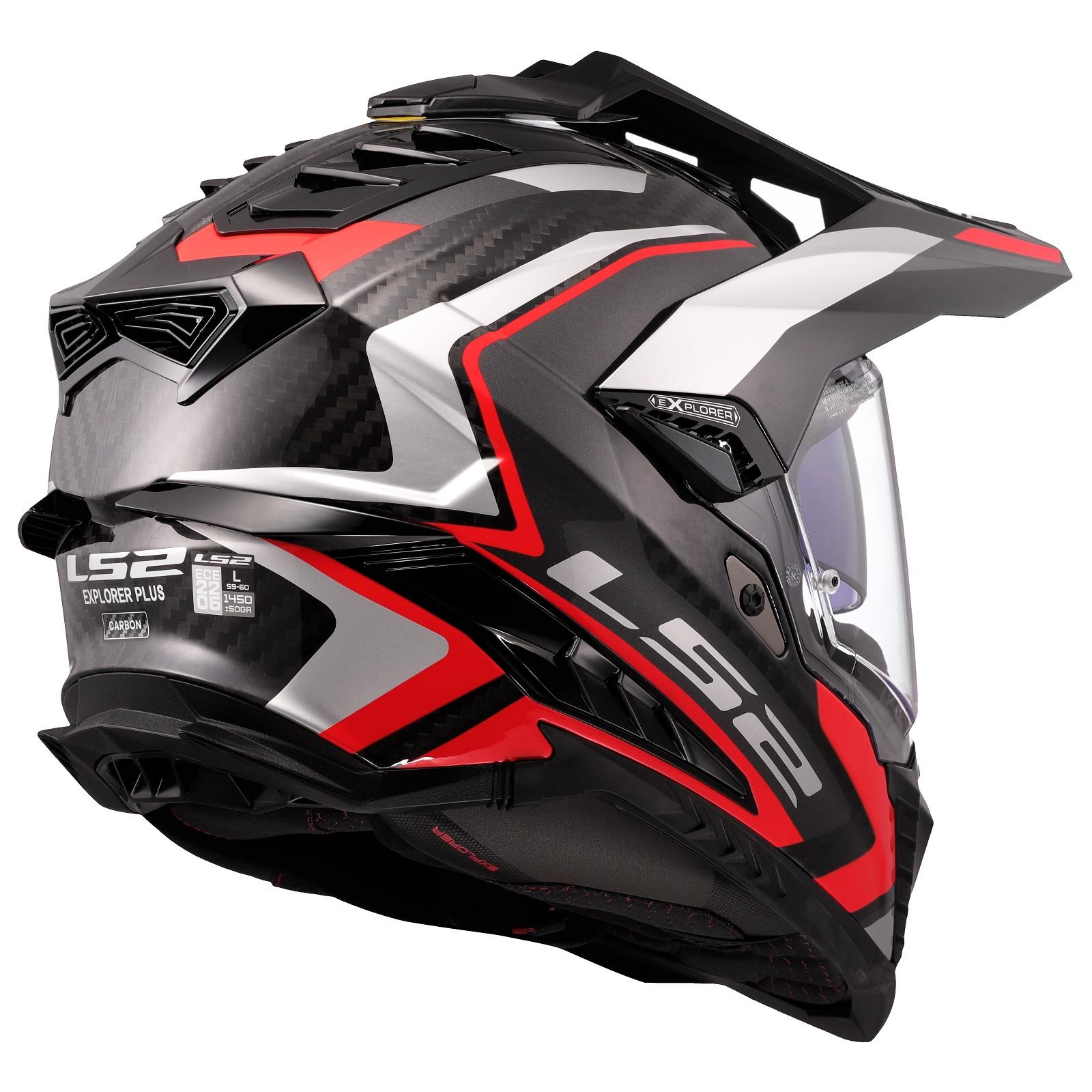 LS2 MX701 Carbon Explorer Frontier II Adventure Helmet Motocross MX Motorcross - Picture 15 of 26