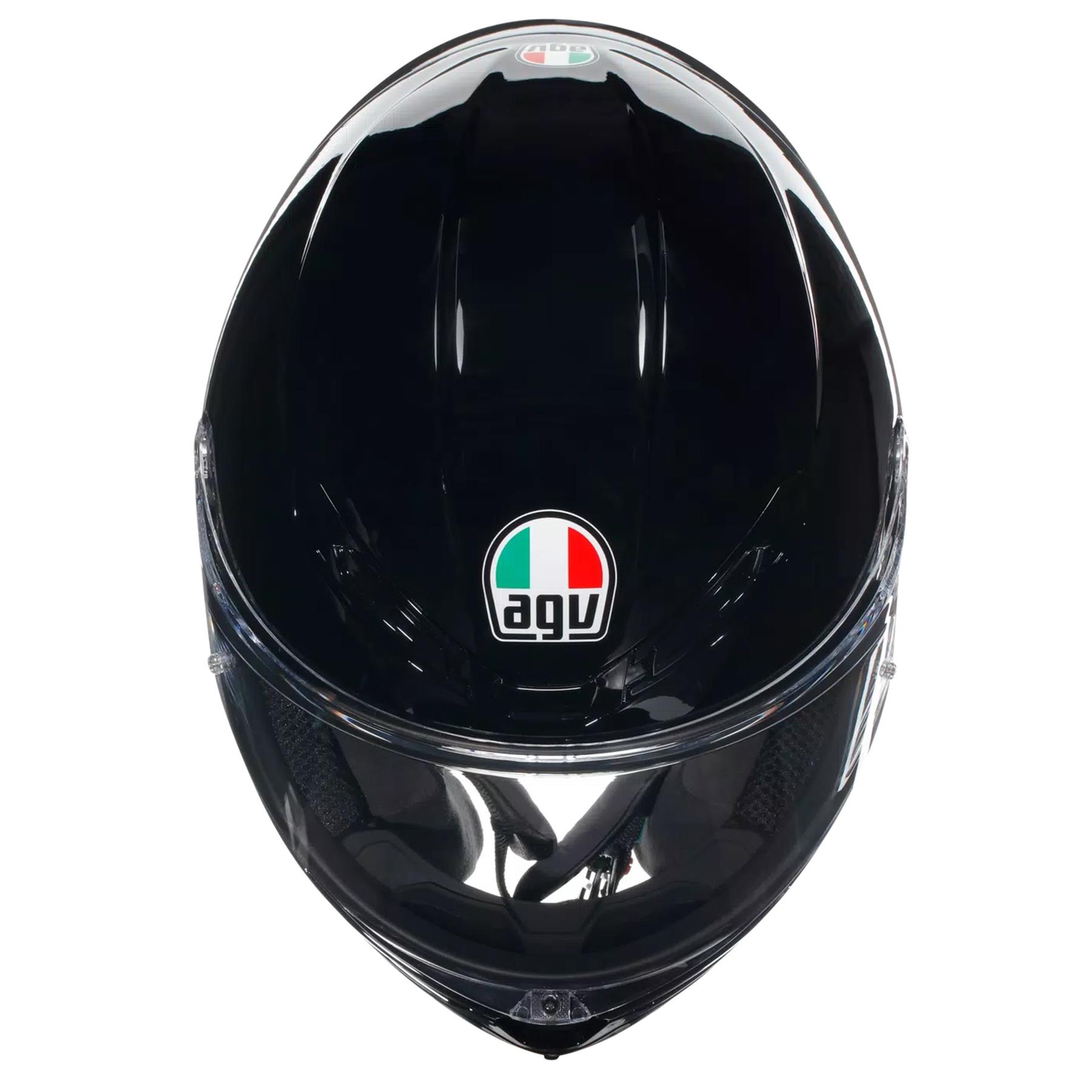 AGV K6-S Plain Motorcycle Helmet Road Legel ECE 22.06 Track Race Lid Black Grey - Picture 6 of 30
