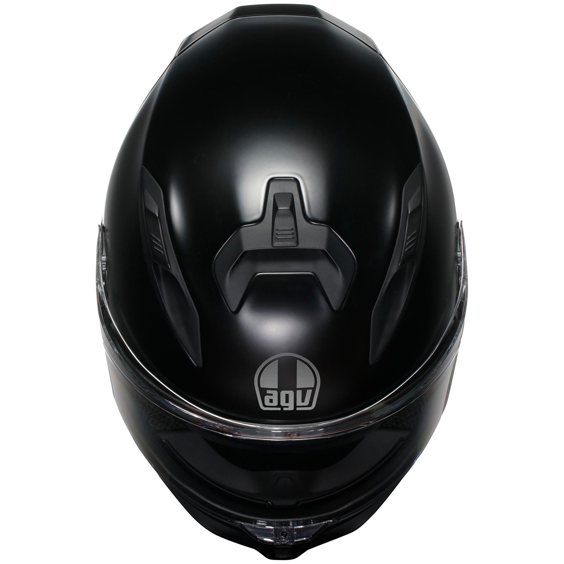 AGV K7 Plain Full Face Motorcycle Helmet Sports Touring Black White Grey - Picture 23 of 23