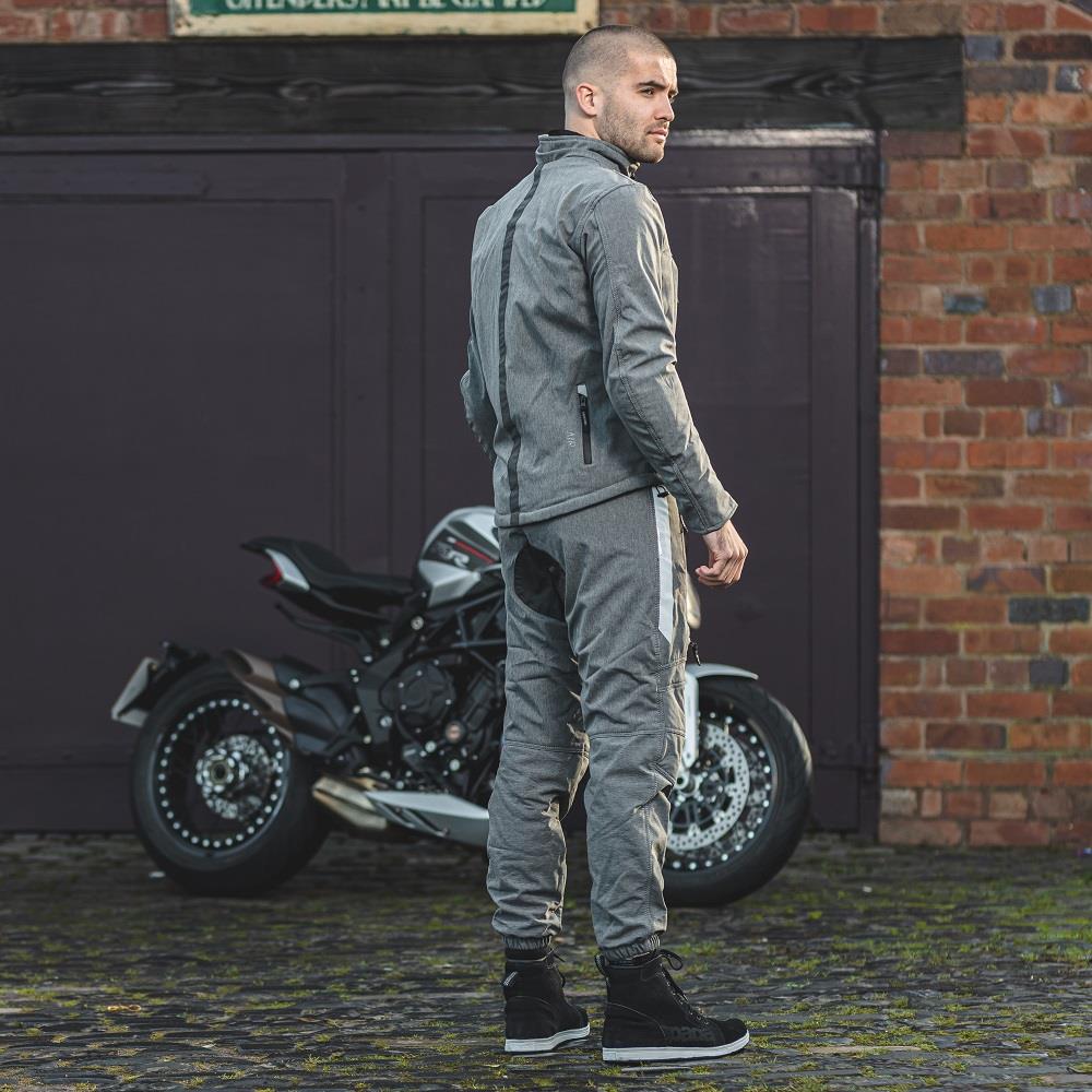 Spada Commute CE Waterproof Motorcycle Trousers Motorbike Pants Black Blue Grey - Picture 31 of 32