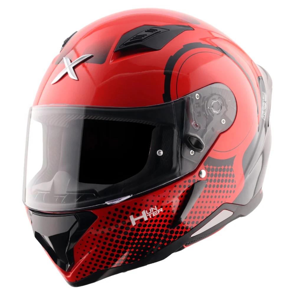 Axor Hunter Spear Full Face Motorcycle Helmet Scooter Motorbike Free Dark Visor - Picture 14 of 22