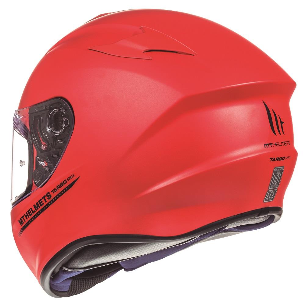 MT Targo Full Face Lightweight Motorcycle Scooter Crash Helmet Pinlock