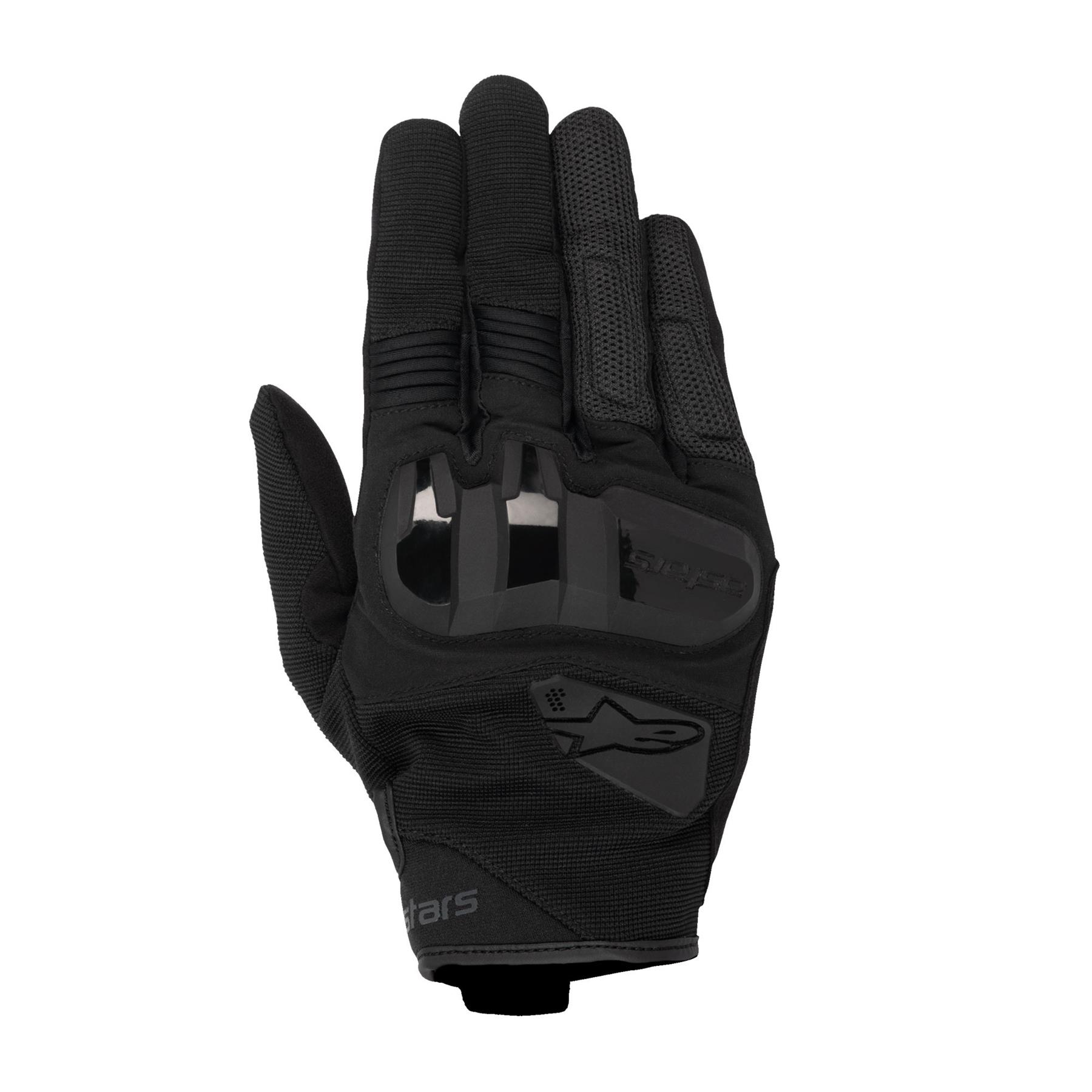 Alpinestars Chrome v2 Short Summer Mens Motorcycle Gloves Black Blue - Picture 3 of 6