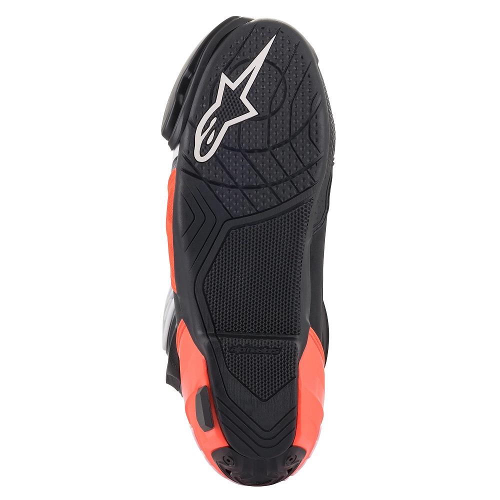 Alpinestars Supertech R Track Motorcycle Boots CE Sports Racing Black White Red - Picture 10 of 10