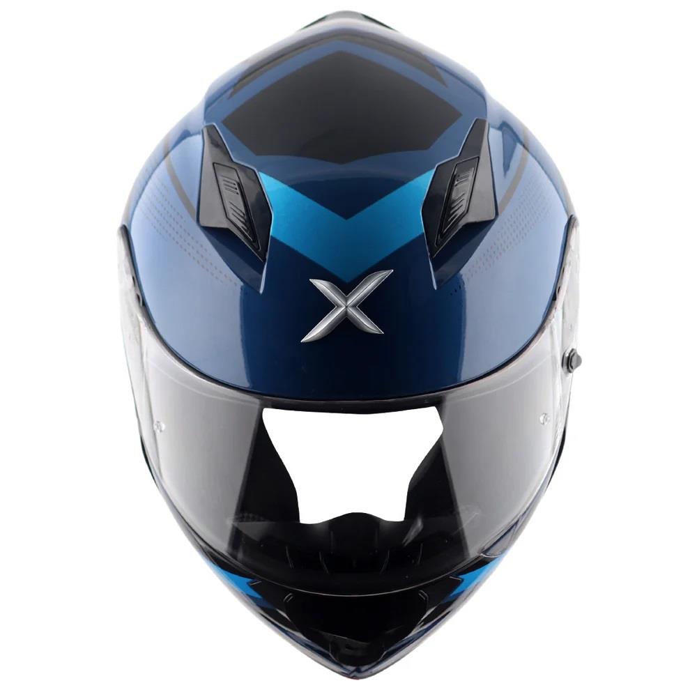 Axor Hunter Cornet Full Face Motorcycle Helmet Scooter Motorbike Free Dark Visor - Picture 12 of 22