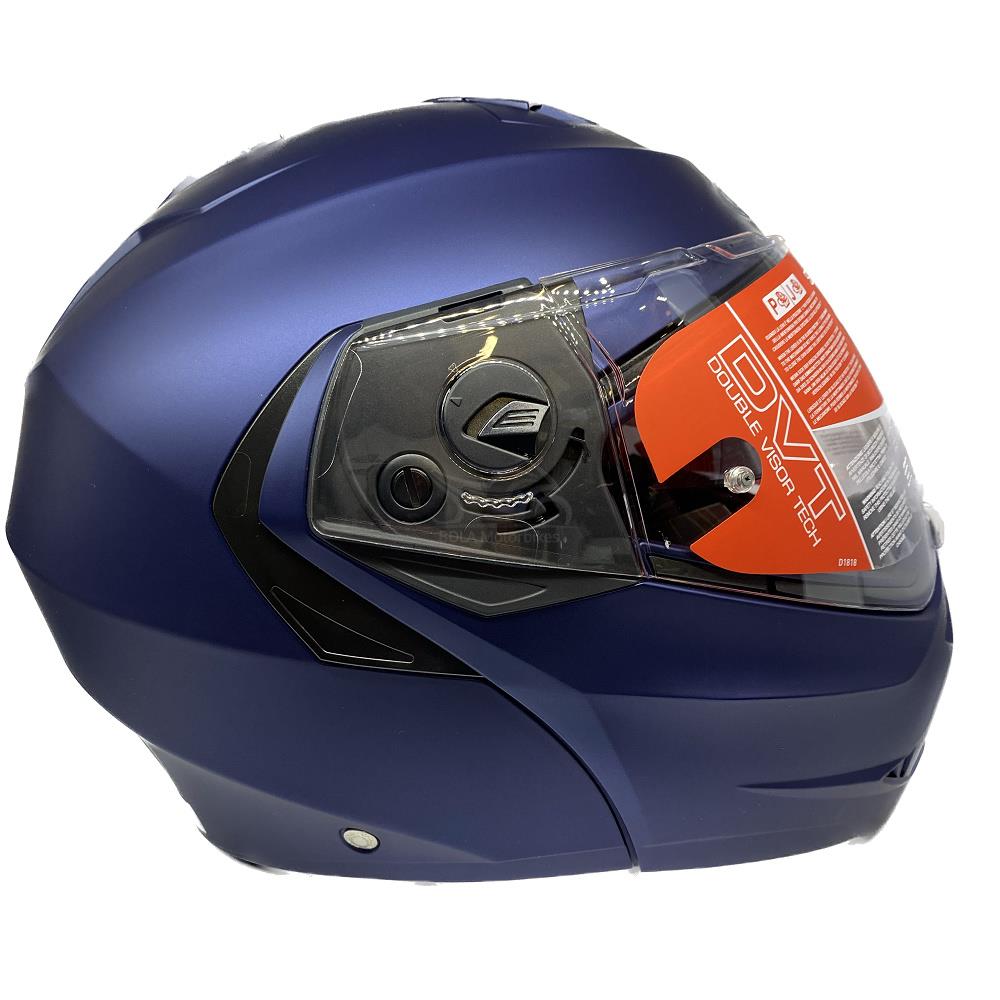 Casco de motocicleta plegable inteligente Caberg Duke X scooter modular liso negro brillante - Imagen 26 de 54