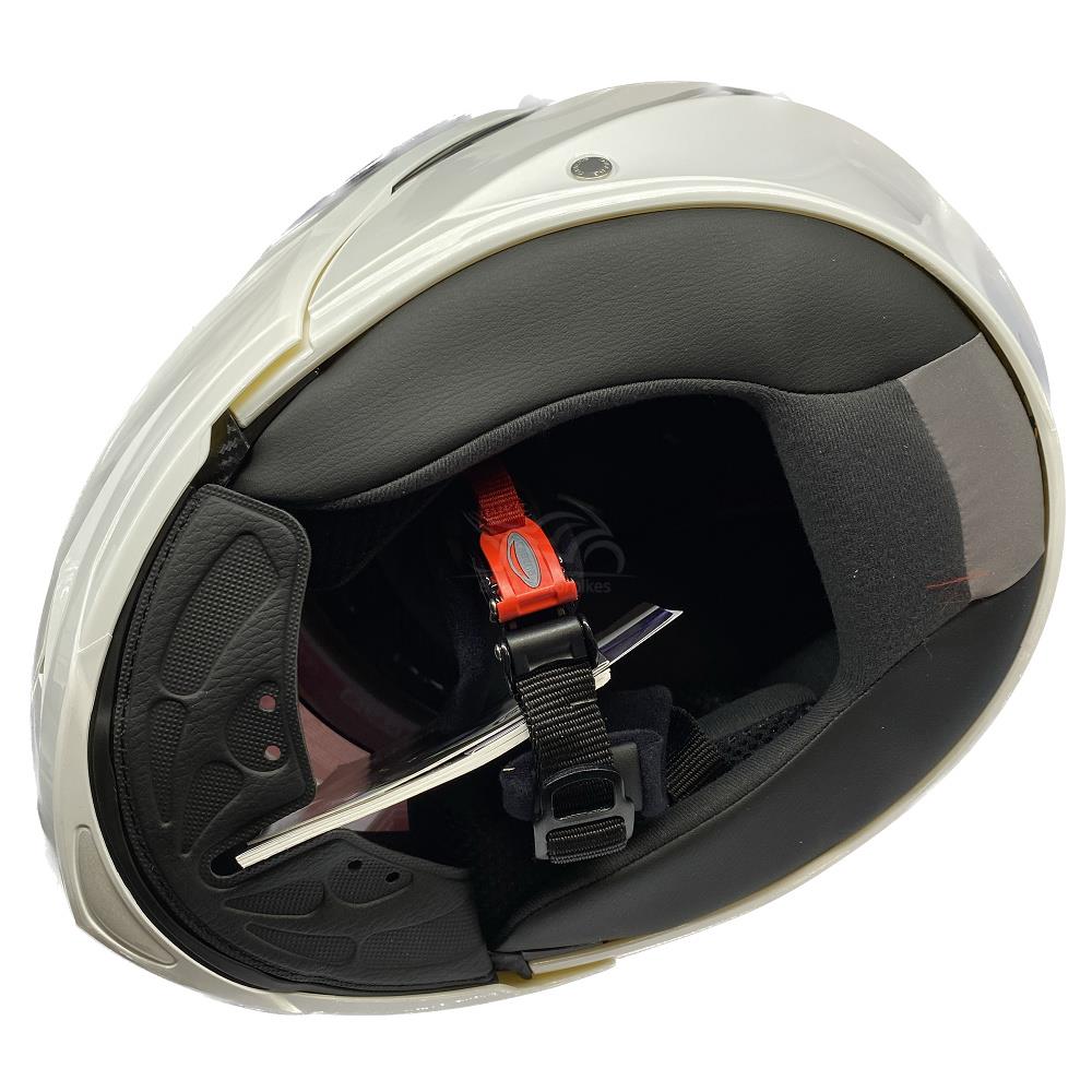 Casco de motocicleta plegable inteligente Caberg Duke X scooter modular liso negro brillante - Imagen 54 de 54