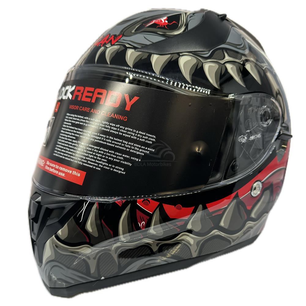 Vcan H128 Titan Cara Completa Motocicleta Casco de Choque Calavera Bicicleta Ciclomotor ACU Dorado - Imagen 9 de 27