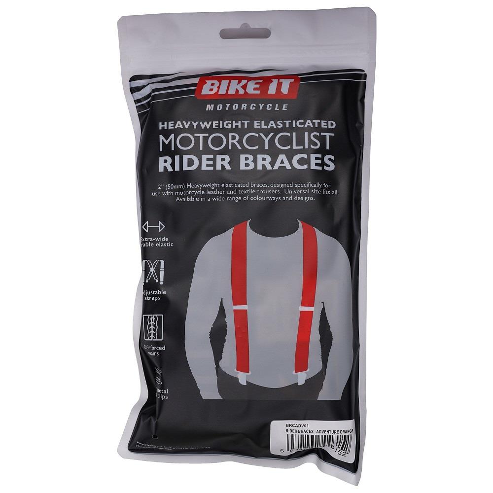BikeIt Rider Braces Adventure Resistente Motocicleta Moto Pantalones Braces - Imagen 9 de 10
