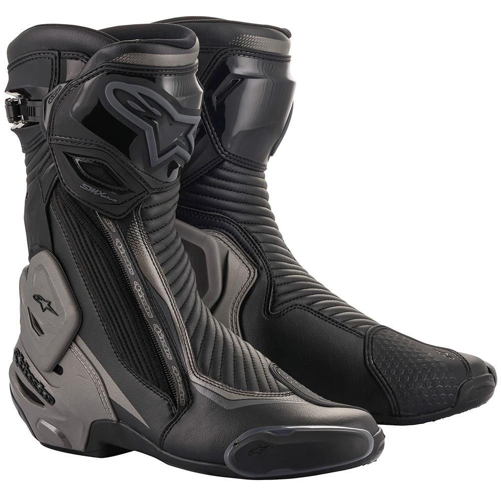Alpinestars SMX Plus v2 Motorcycle Boots CE Sports Touring Motorbike Black White - Picture 4 of 13