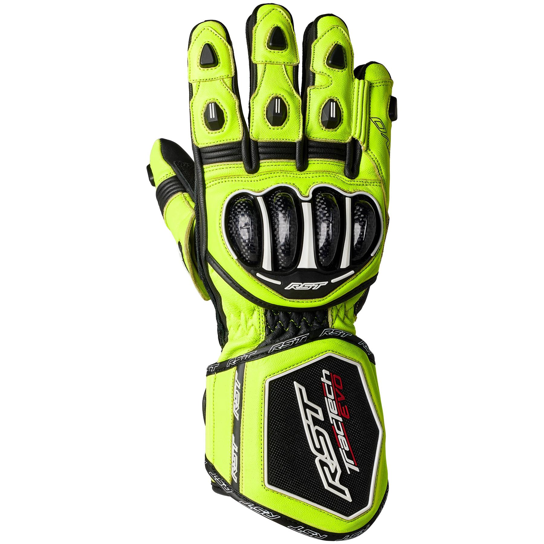 RST Tractech Evo 4 Mens Motorcycle Gloves Race Track Day Racing Bike Gloves - Picture 28 of 45