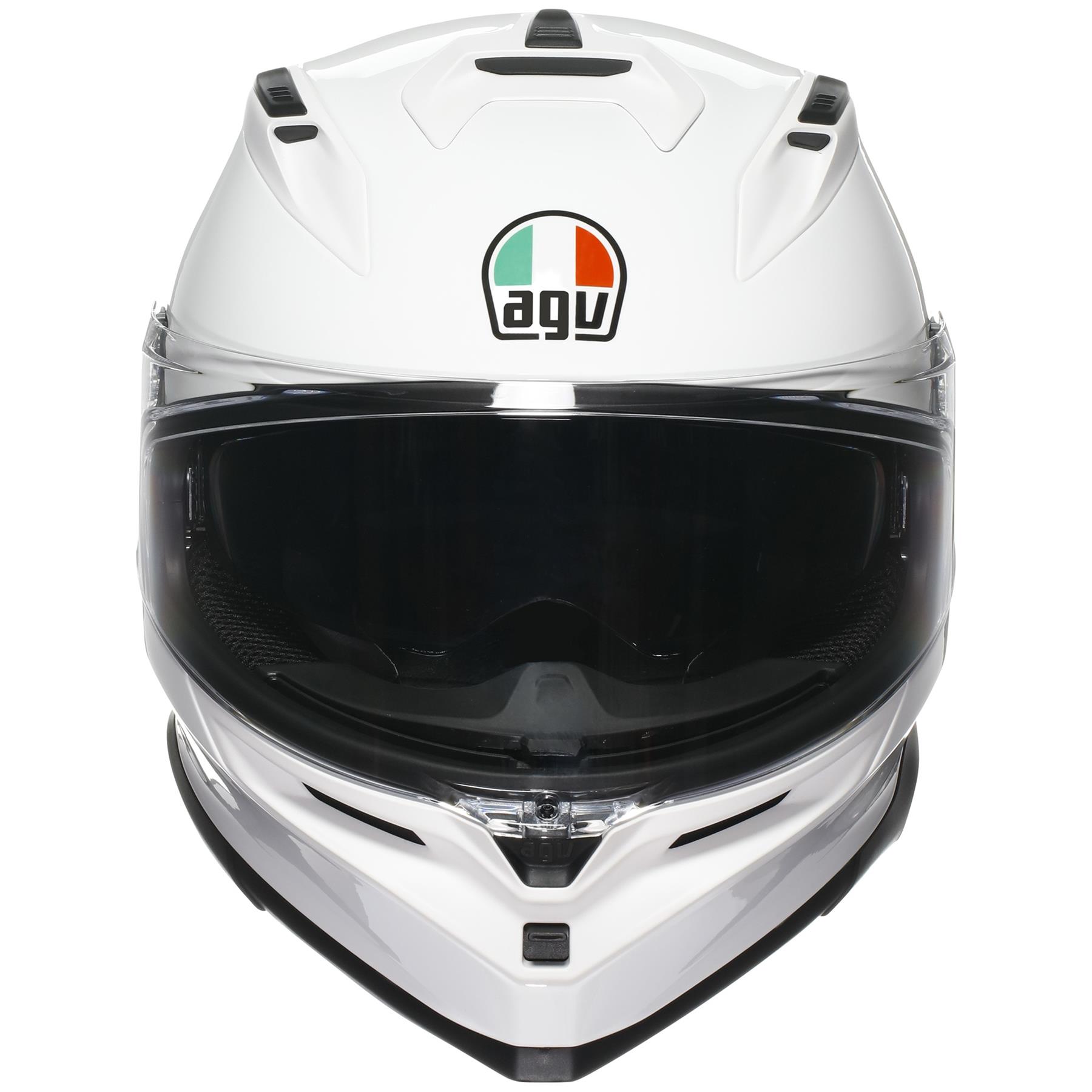 AGV K7 Plain Full Face Motorcycle Helmet Sports Touring Black White Grey - Picture 4 of 23