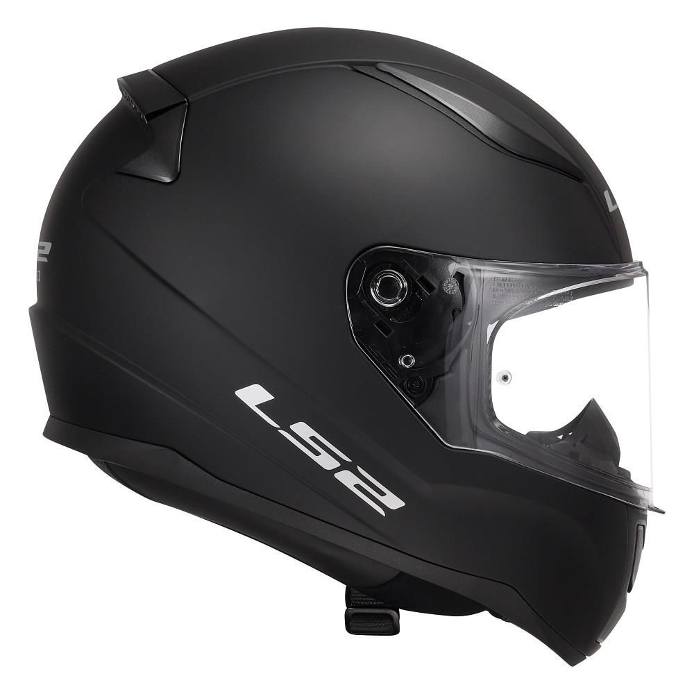 LS2 FF353 Rapid II Plain Motorcycle Helmet Full Face Moped Black White Grey - Picture 25 of 45