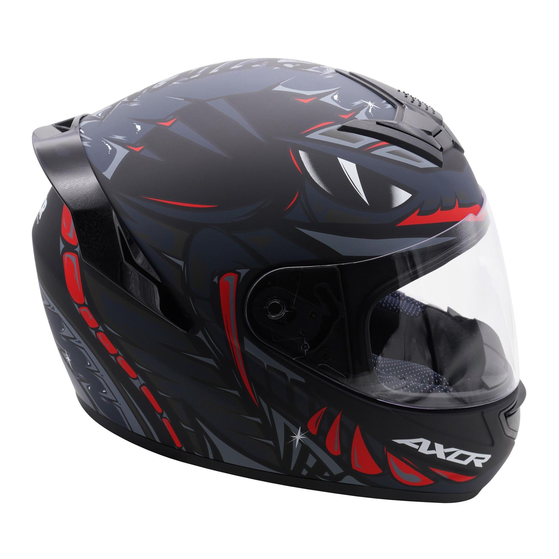 Axor Rage Python Full Face Motorcycle Helmet Scooter Moped Bike Crash Lid - Picture 6 of 26