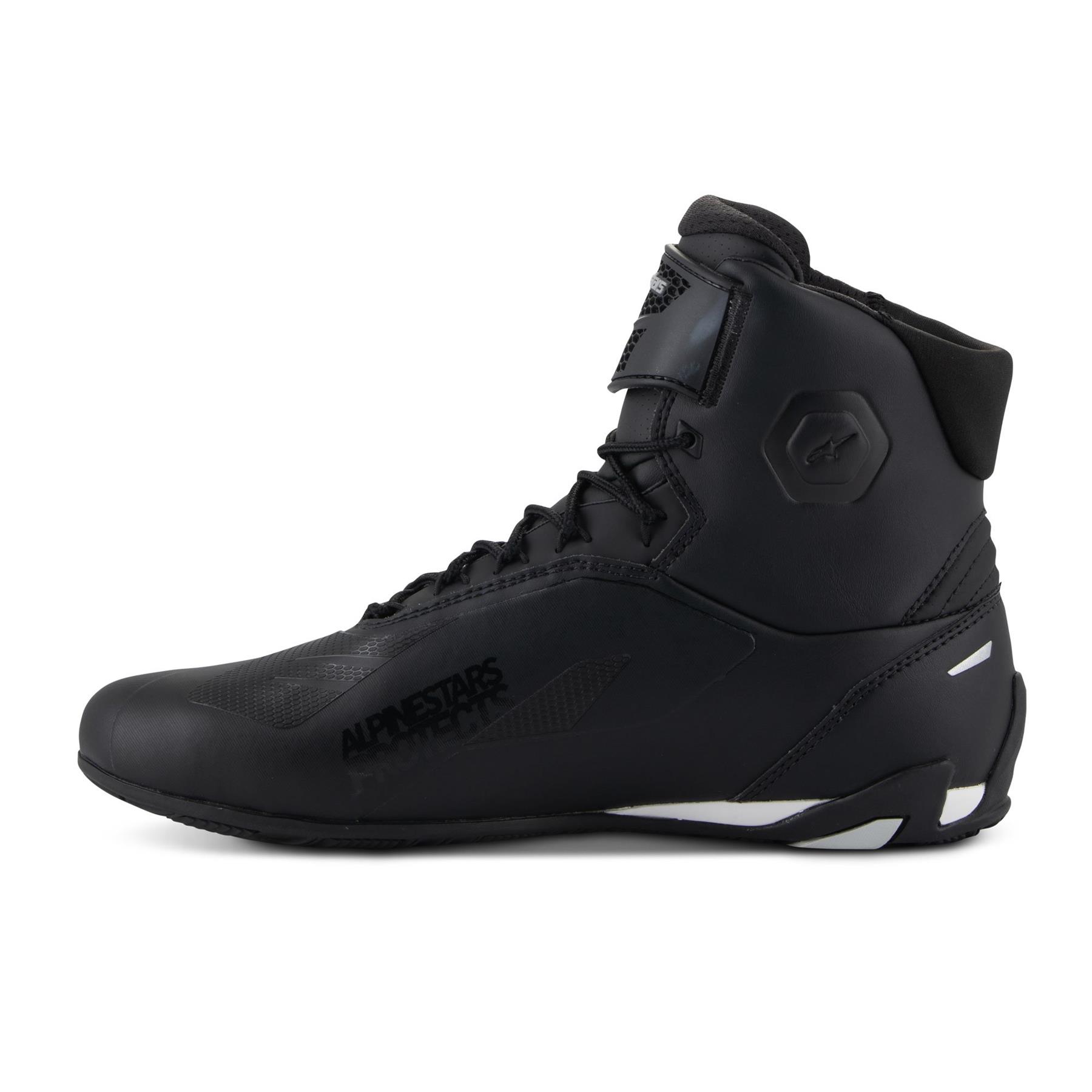Alpinestars Stella Faster 4 Women's Motorcycle Boots Short Ankle Black White - Picture 4 of 16
