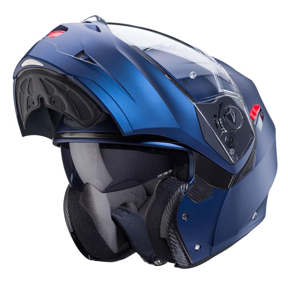 Casco de motocicleta plegable inteligente Caberg Duke X scooter modular liso negro brillante - Imagen 20 de 54