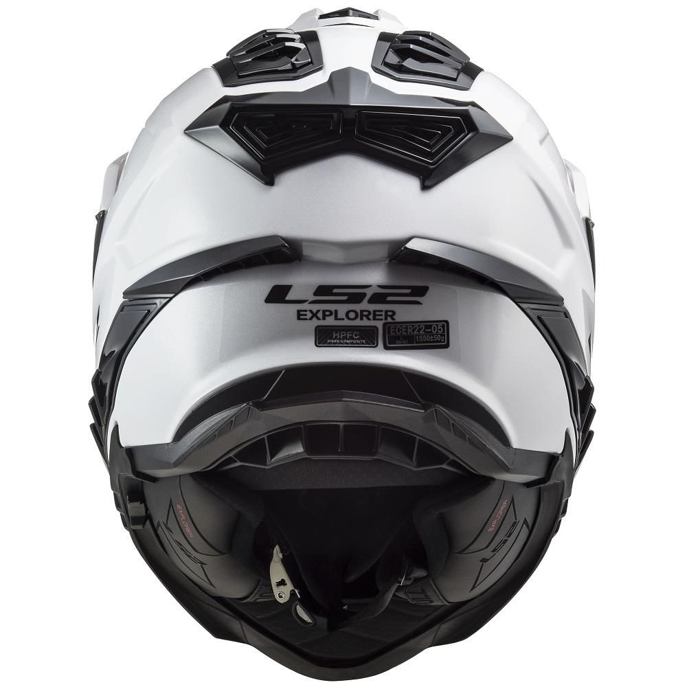 LS2 MX701 Explorer Plain Dual Sport Motorcycle Helmet Fibreglass Off Road MX - Picture 24 of 24