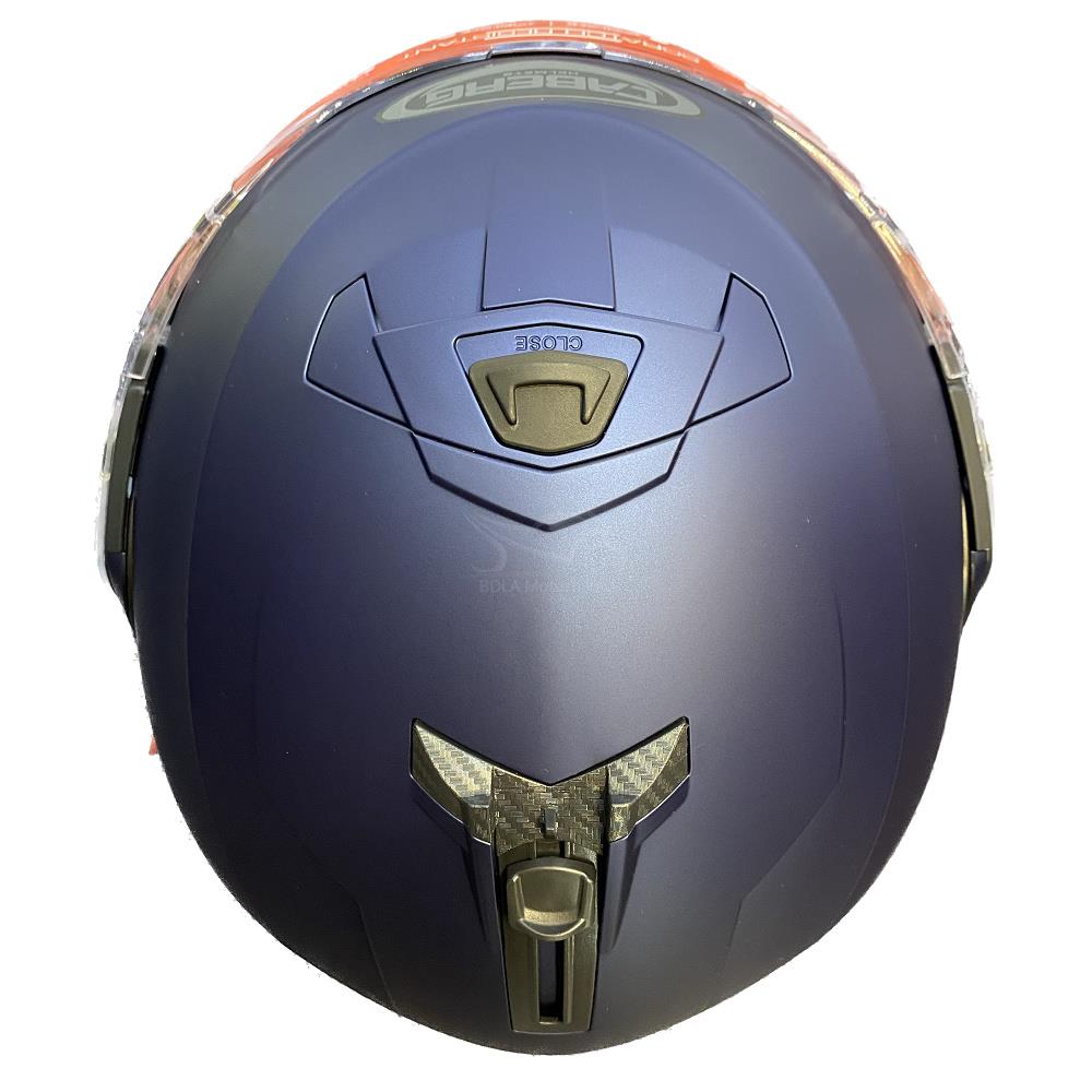 Casco de motocicleta plegable inteligente Caberg Duke X scooter modular liso negro brillante - Imagen 29 de 54