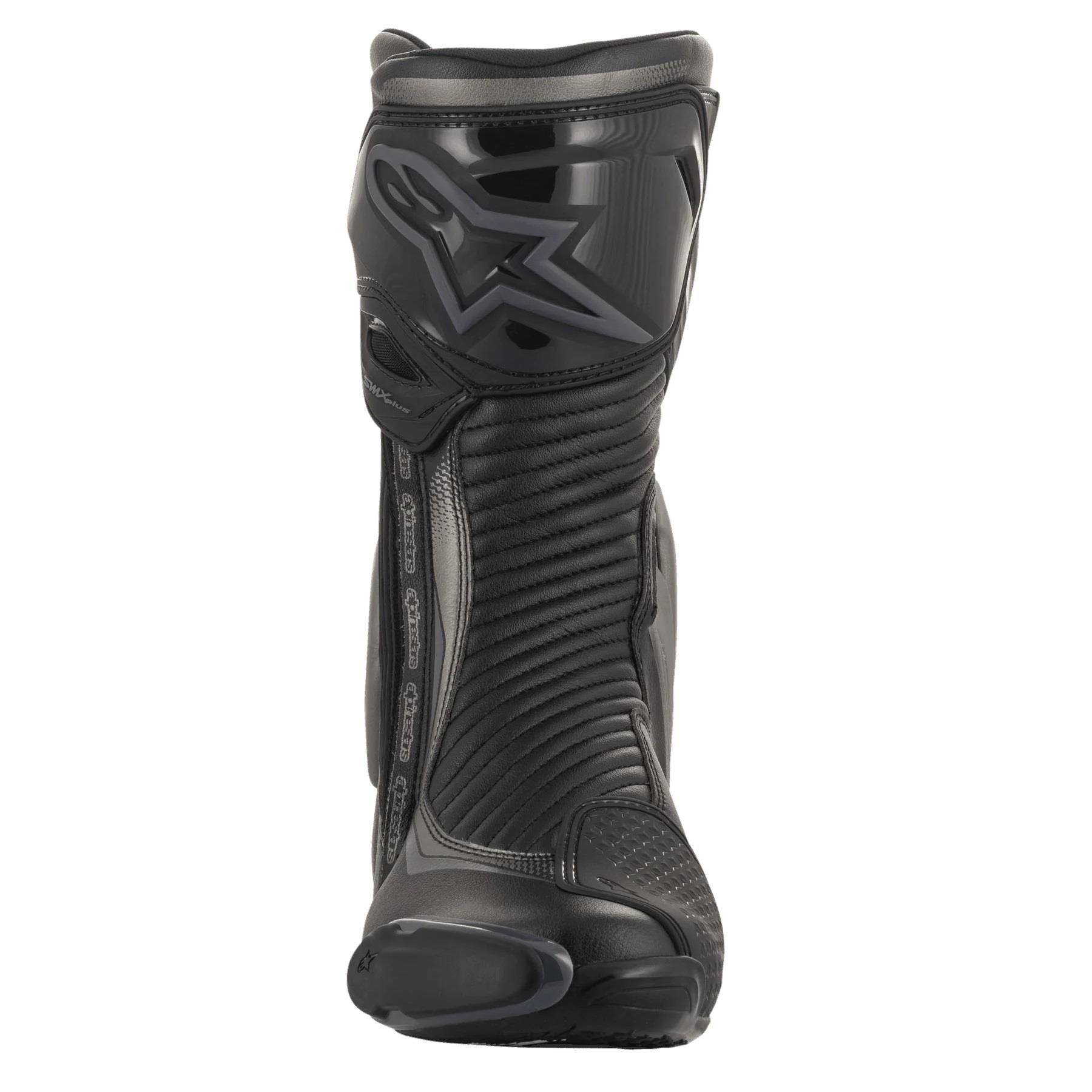 Alpinestars SMX Plus v2 Motorcycle Boots CE Sports Touring Motorbike Black White - Picture 7 of 13