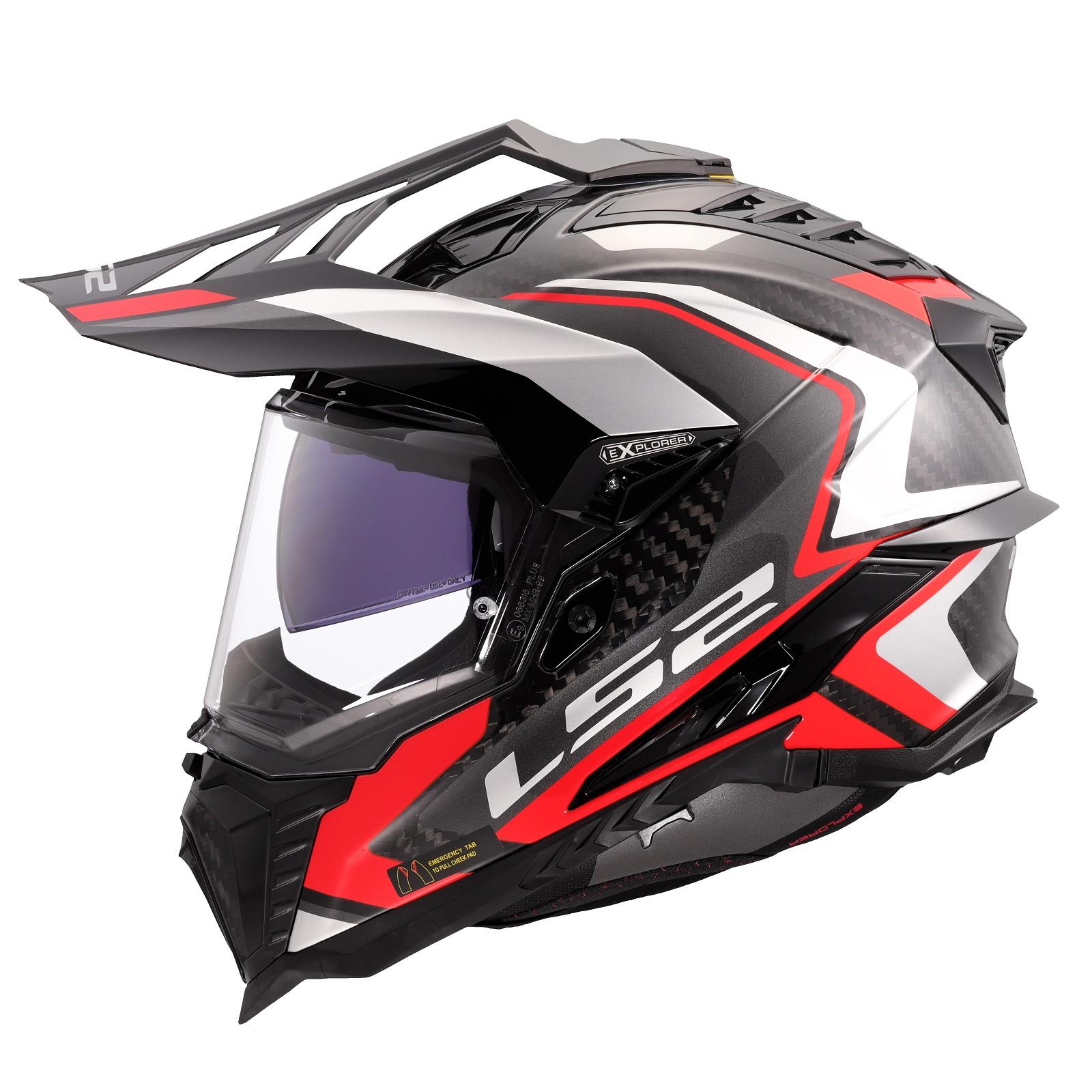 LS2 MX701 Carbon Explorer Frontier II Adventure Helmet Motocross MX Motorcross - Picture 12 of 26