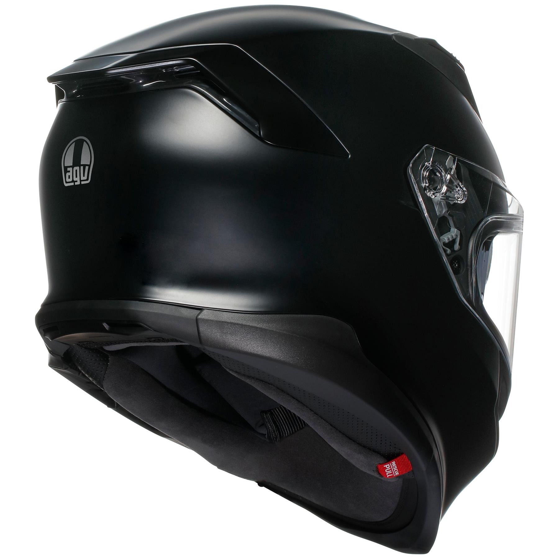 AGV K7 Plain Full Face Motorcycle Helmet Sports Touring Black White Grey - Picture 22 of 23