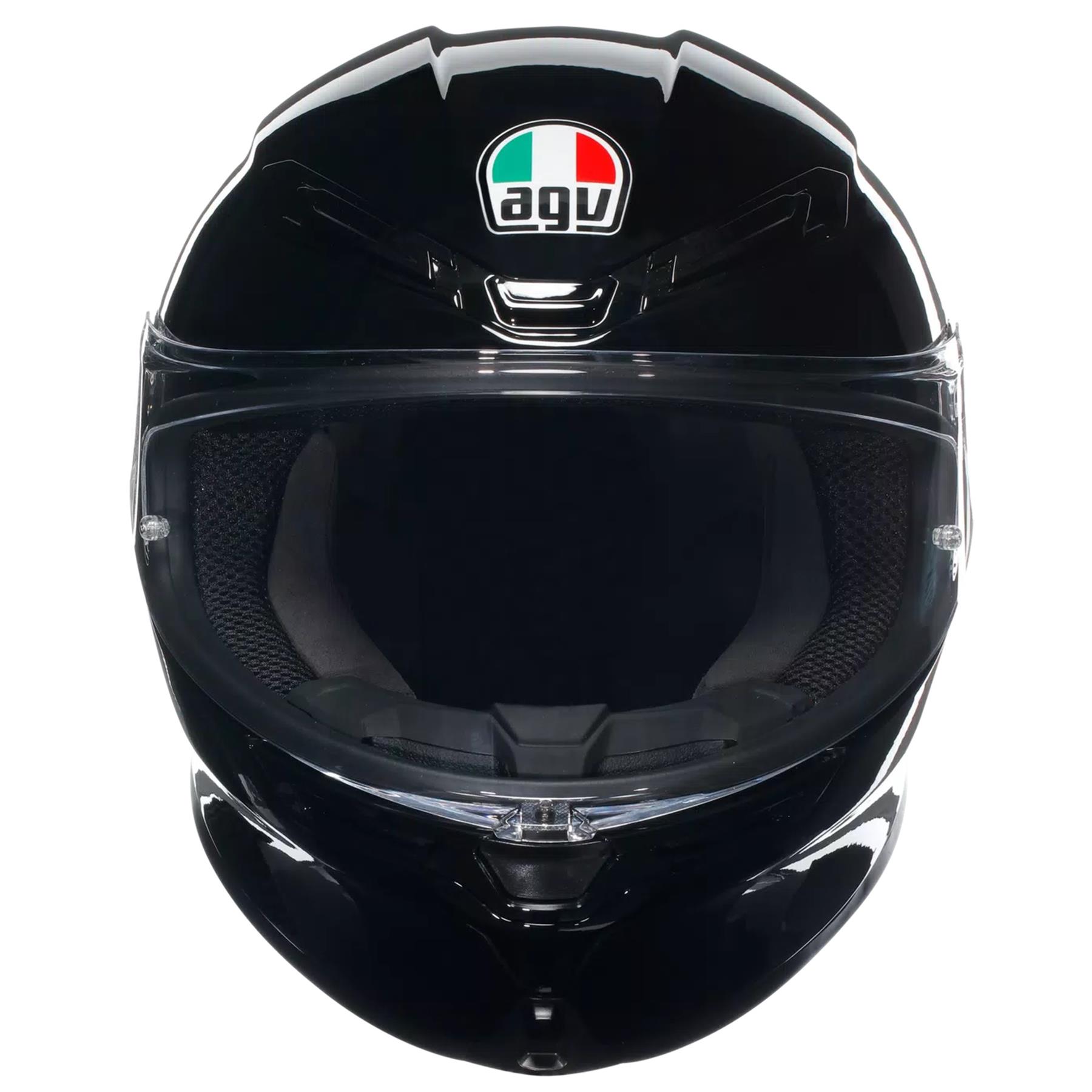 AGV K6-S Plain Motorcycle Helmet Road Legel ECE 22.06 Track Race Lid Black Grey - Picture 5 of 30