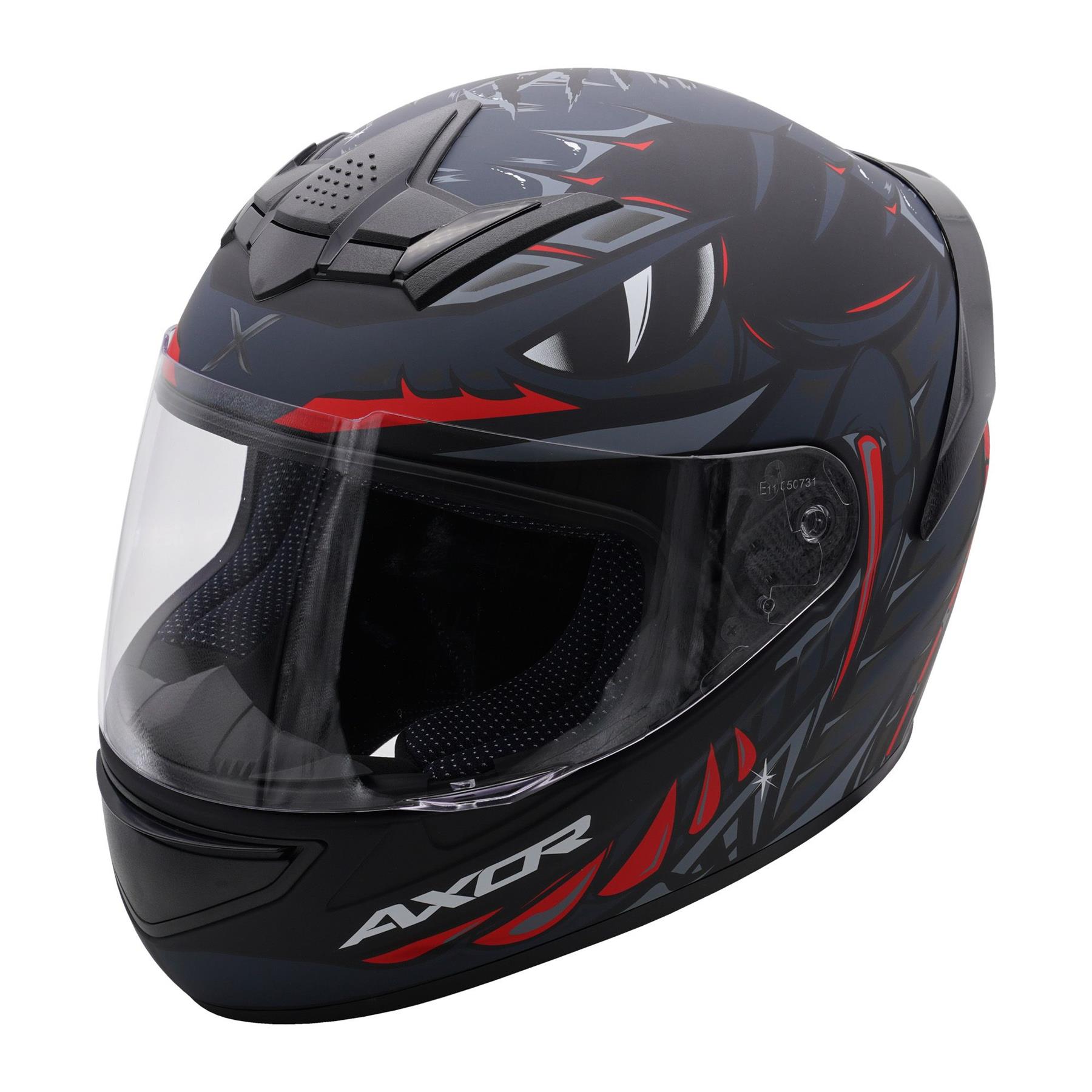 Axor Rage Python Full Face Motorcycle Helmet Scooter Moped Bike Crash Lid - Picture 3 of 26