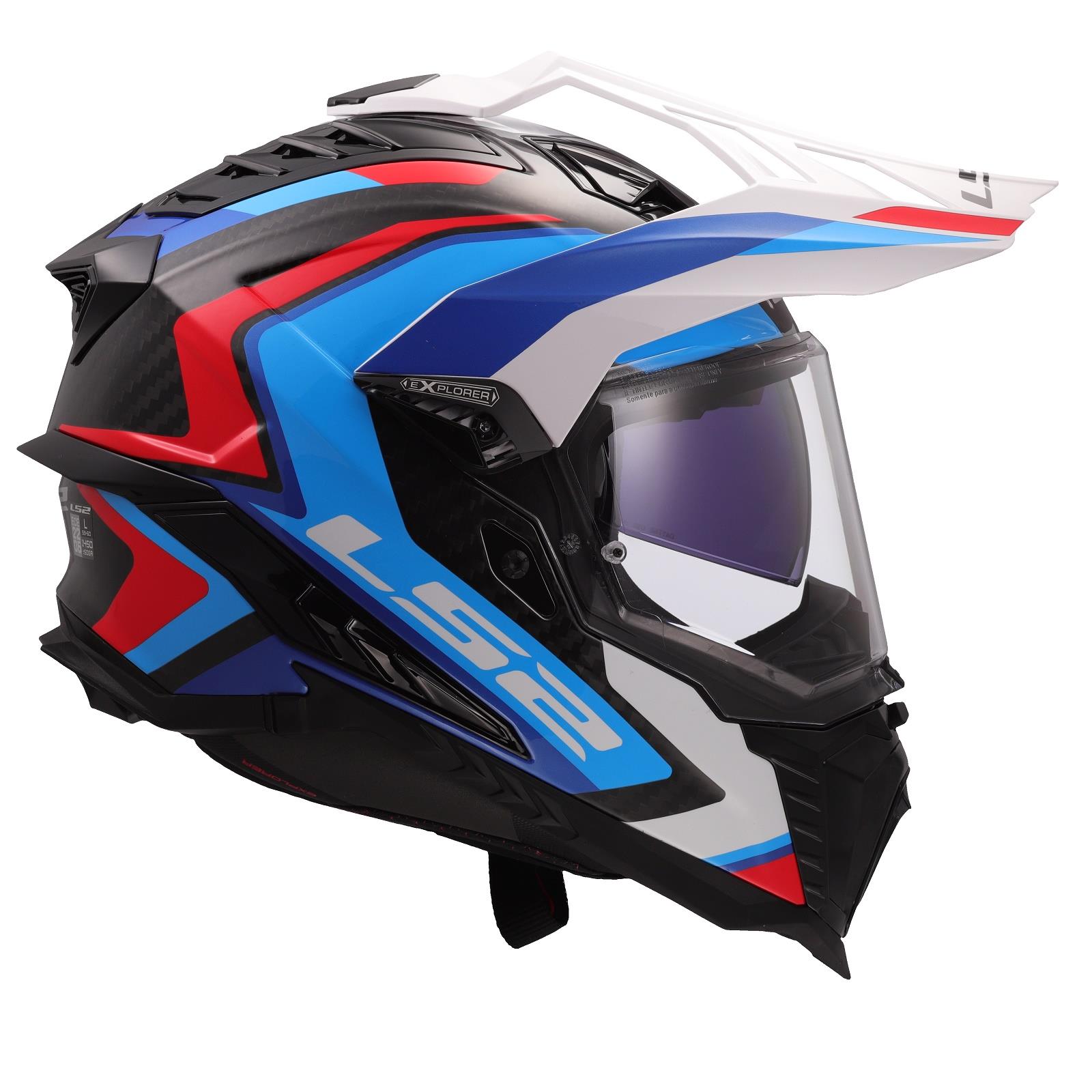 LS2 MX701 Carbon Explorer Frontier II Adventure Helmet Motocross MX Motorcross - Picture 24 of 26
