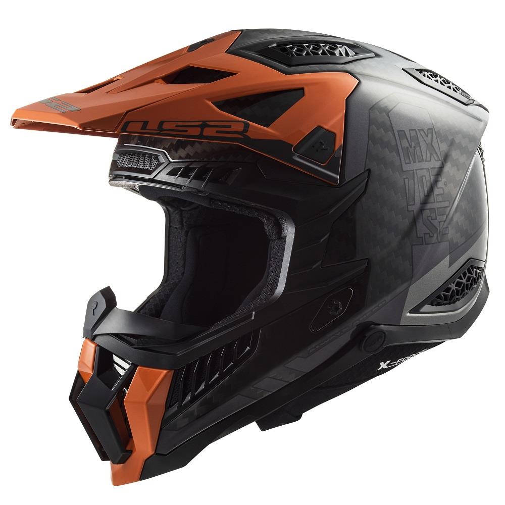 LS2 MX703 X-Force Carbon Victory Motocross Helmet Motorcross MX Off Road Lid - Picture 8 of 11
