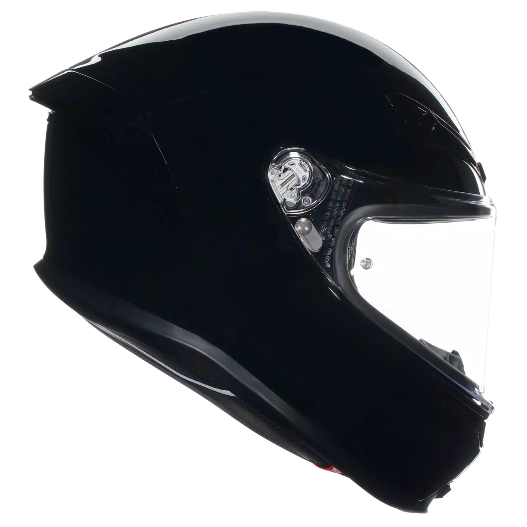 AGV K6-S Plain Motorcycle Helmet Road Legel ECE 22.06 Track Race Lid Black Grey - Picture 9 of 30