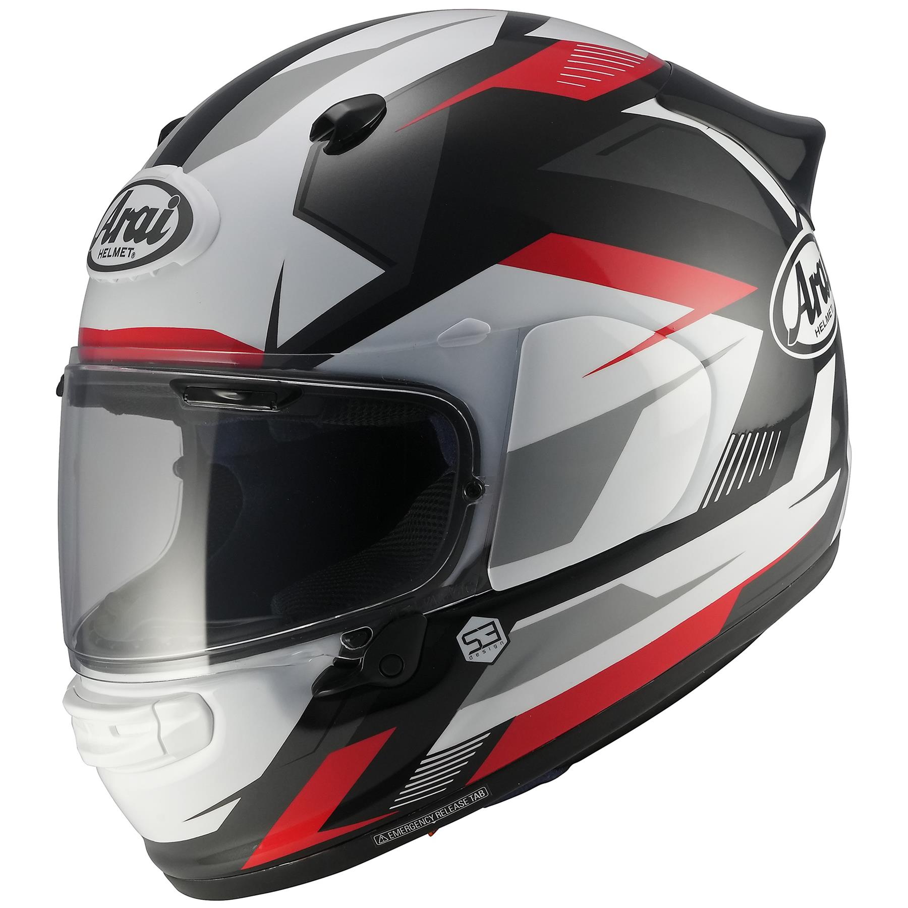 Arai Quantic Supra Full Face Motorcycle Helmet Motorbike Blue Red Yellow - Picture 3 of 8