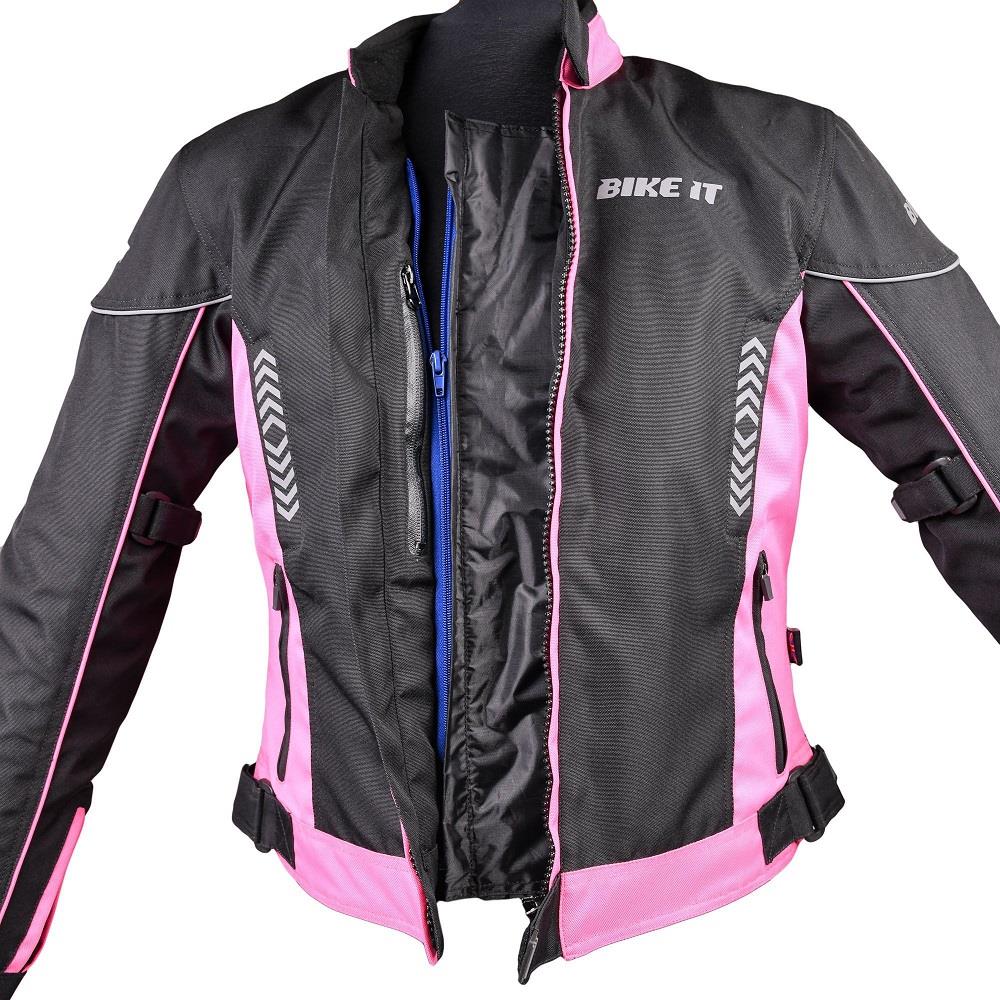 Bike It Insignia Ladies Waterproof Motorcycle Jacket All Year Thermal Vented - Picture 21 of 23