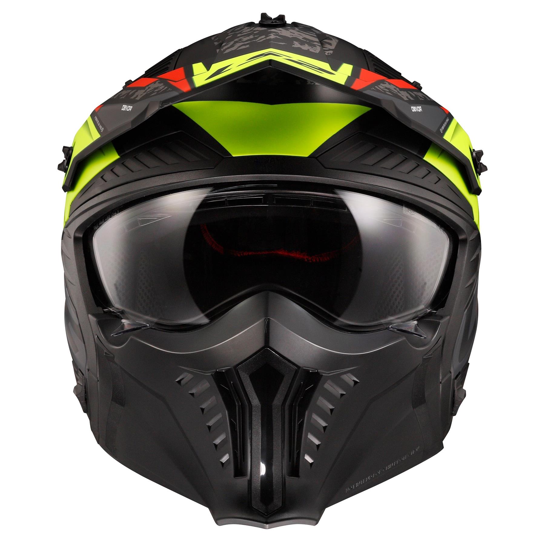 LS2 OF606 Drifter Devor Off Road Motorcycle Helmet Trial Adventure Bike Mask - Picture 24 of 25