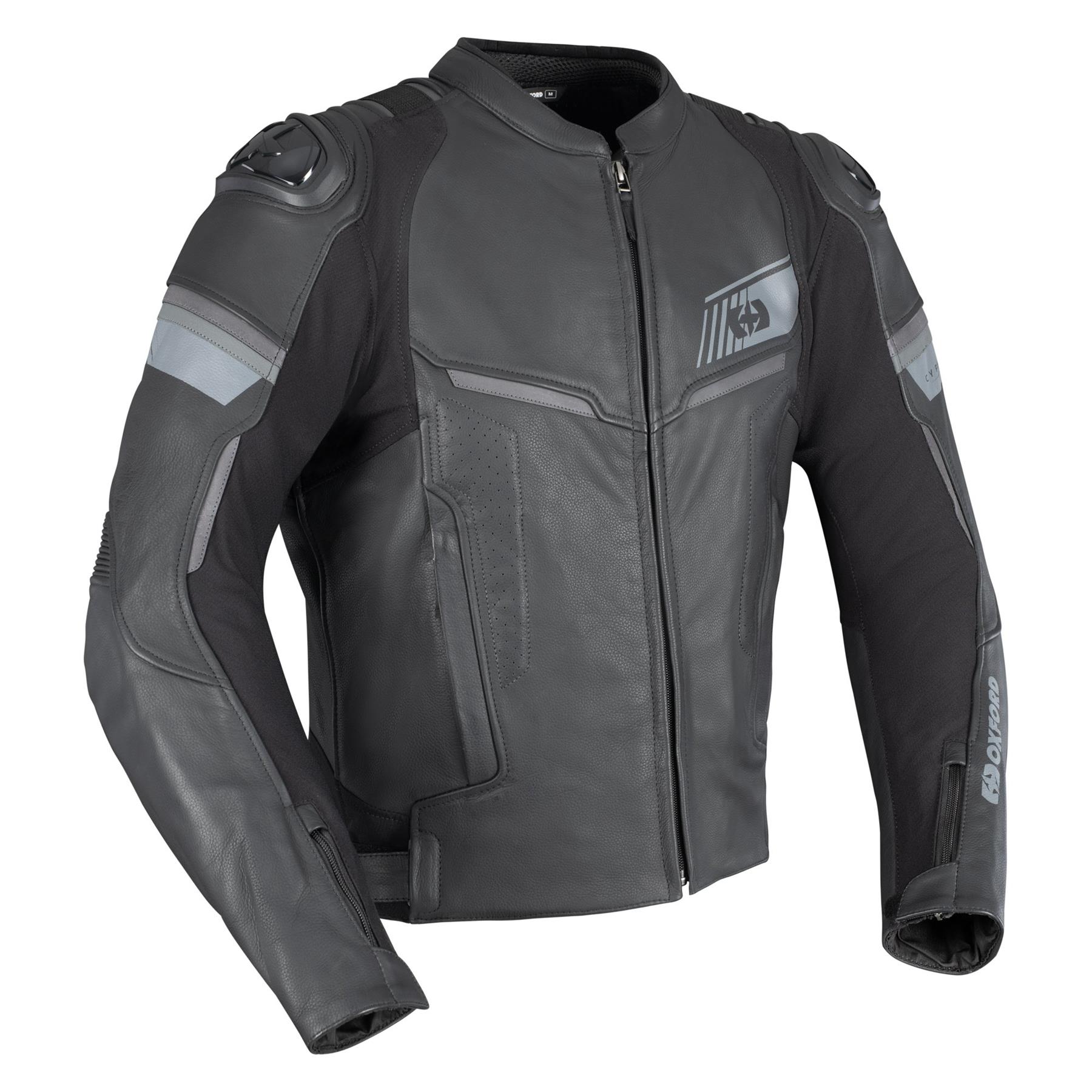 Oxford Cypher 1.0 Mens Leather Motorcycle Jacket Sports Race Track Day