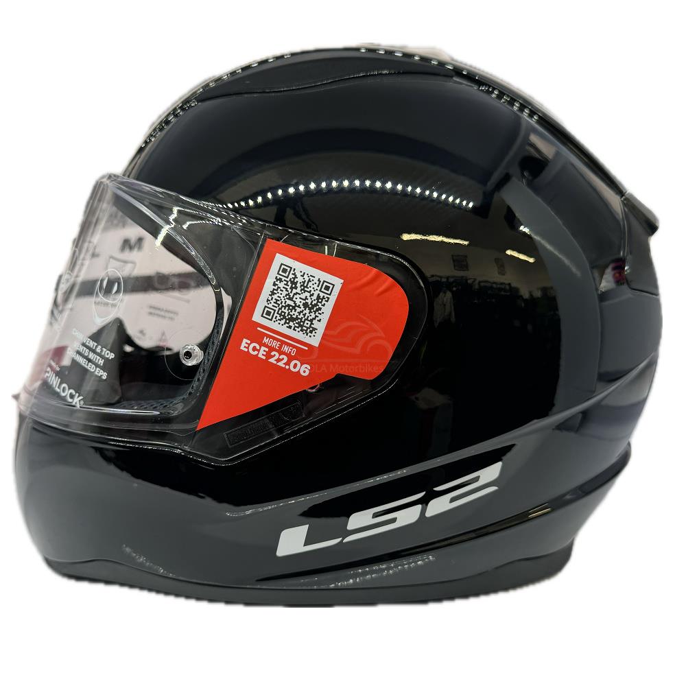 LS2 FF353 Rapid II Plain Motorcycle Helmet Full Face Moped Black White Grey - Picture 14 of 45