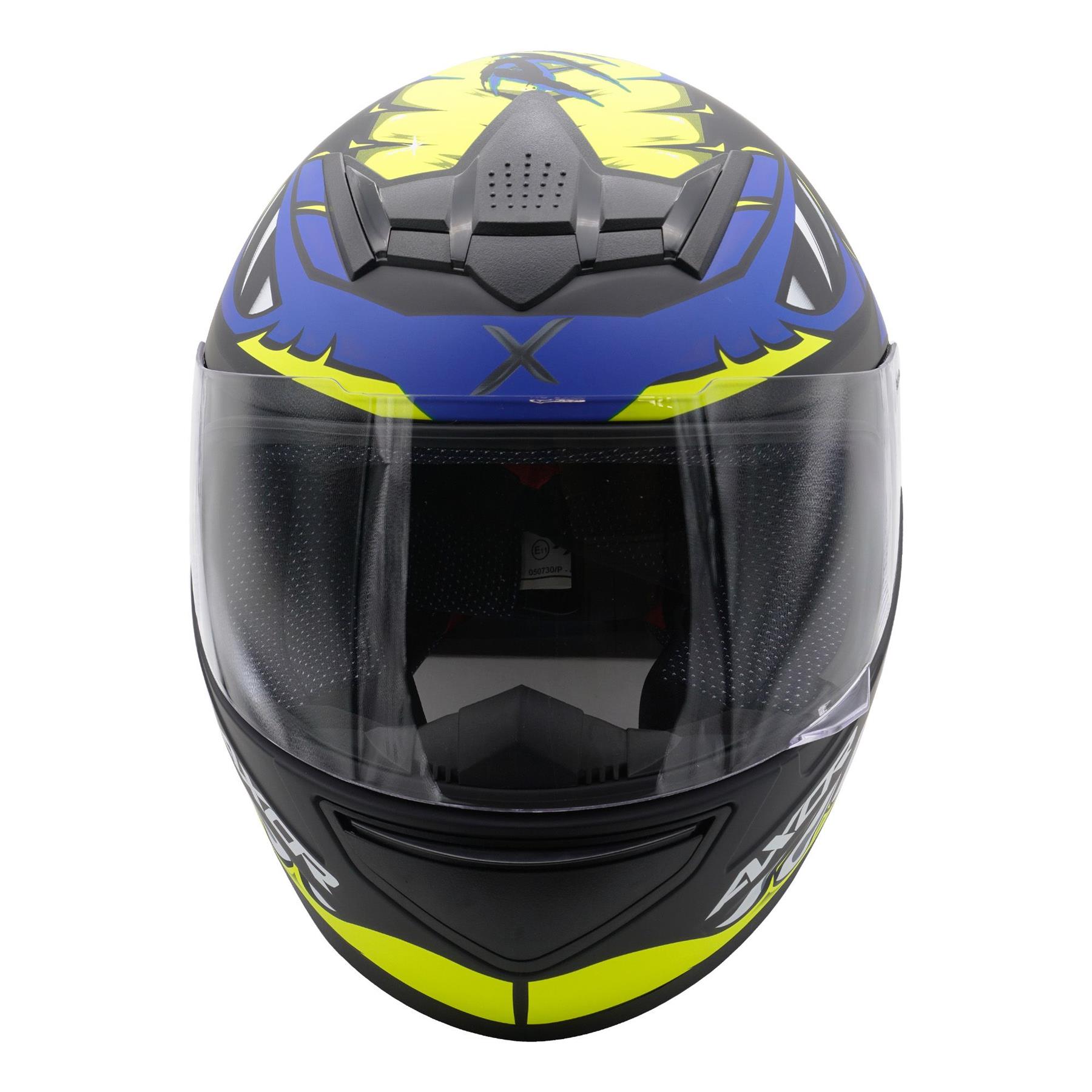 Axor Rage Python Full Face Motorcycle Helmet Scooter Moped Bike Crash Lid - Picture 13 of 26