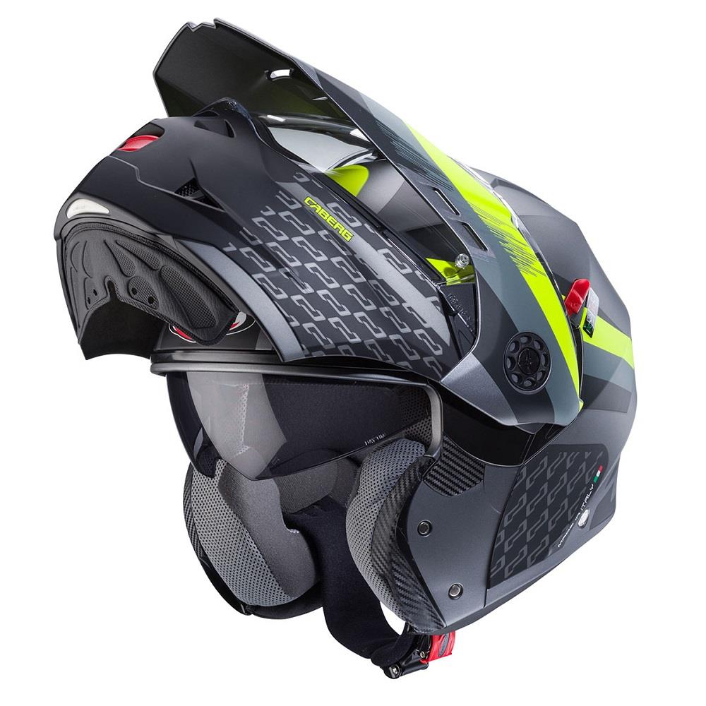 Caberg Tourmax X Sarabe Flip Adventure Motorcycle Helmet Dual Sport Blue Red - Picture 28 of 30