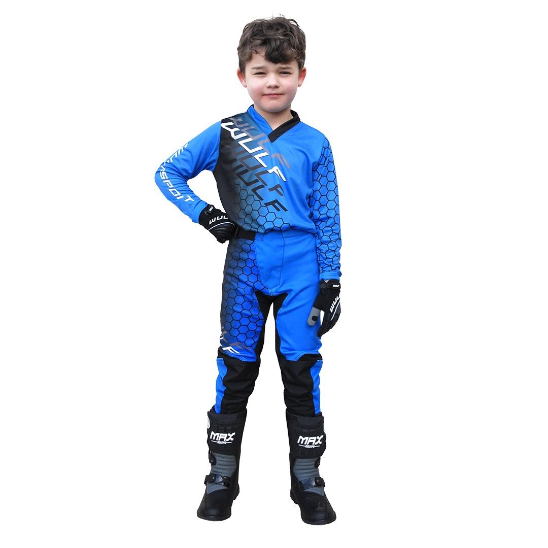 Wulfsport Cub Connect Motocross Trikot Kinder Motorcross MX Quad Shirt Jugend Top - Bild 7 von 17