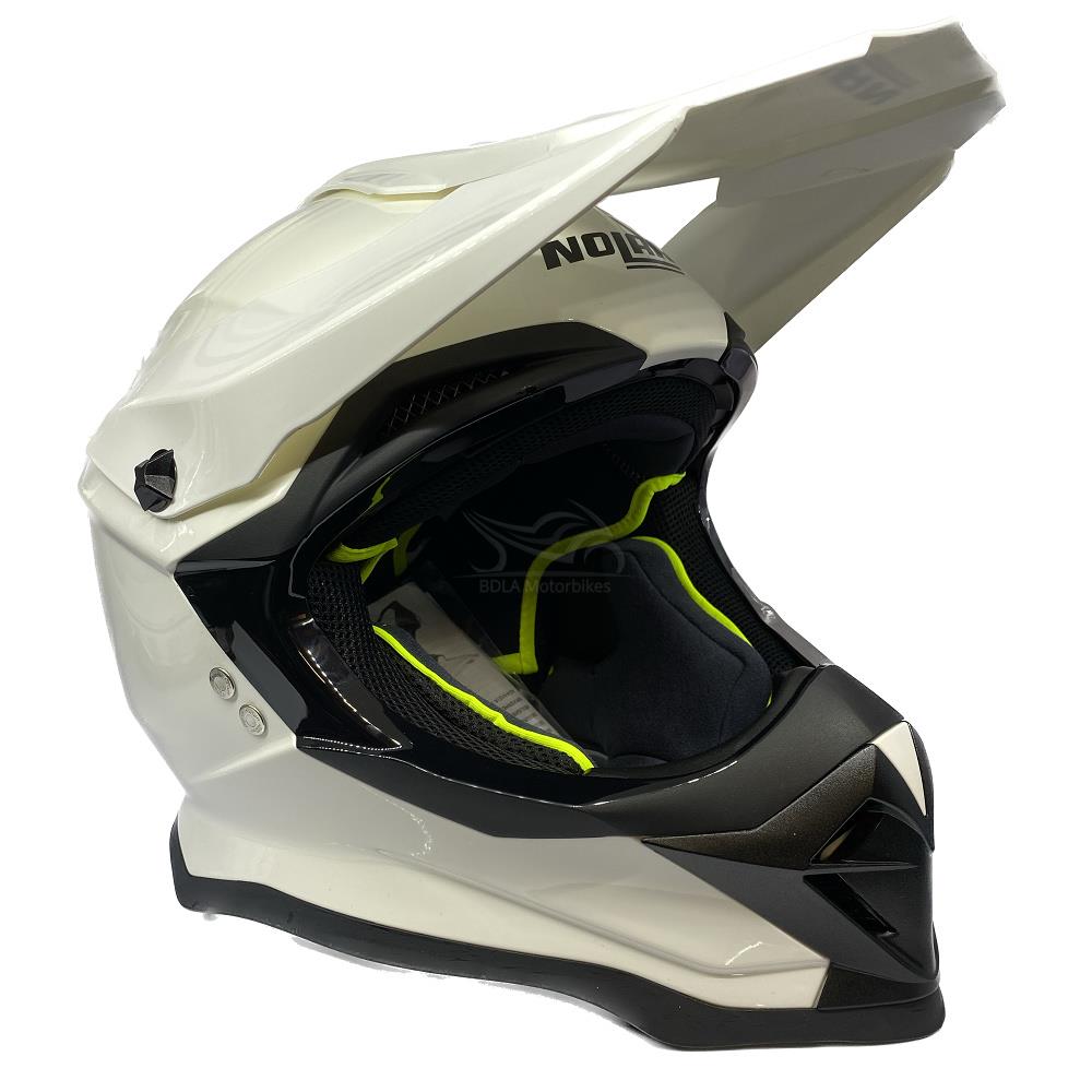 Nolan N53 Smart Motocross Helmet Off-Road Quad ATV Motorcycle Black White MX - Picture 14 of 18