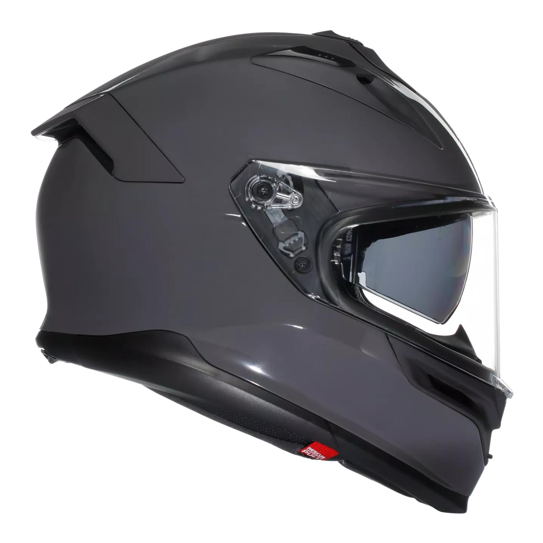 AGV K7 Plain Full Face Motorcycle Helmet Sports Touring Black White Grey - Picture 12 of 23