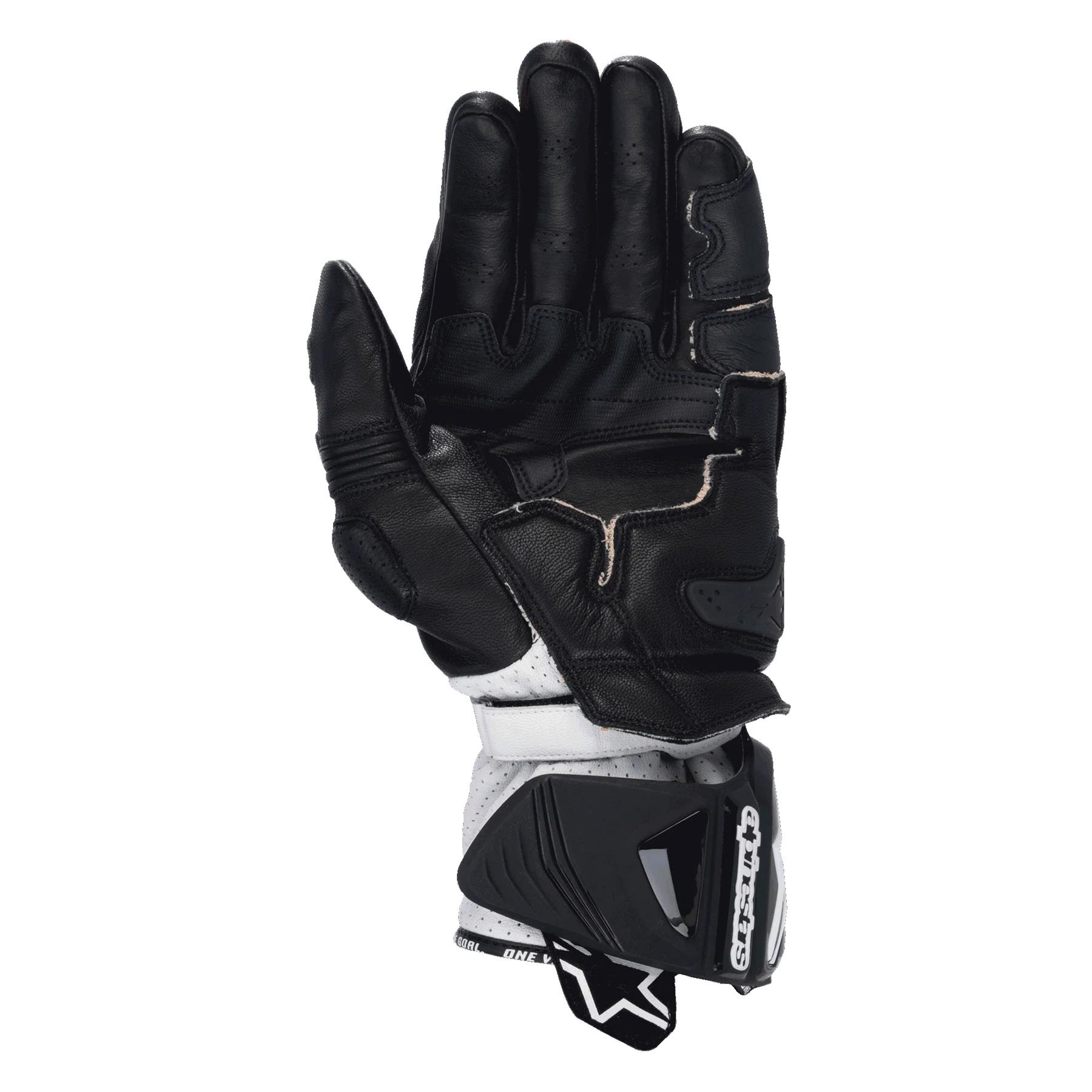 Alpinestars GP Pro R4 Leather Sports Motorcycle Gloves Track Black Red White - Picture 6 of 8