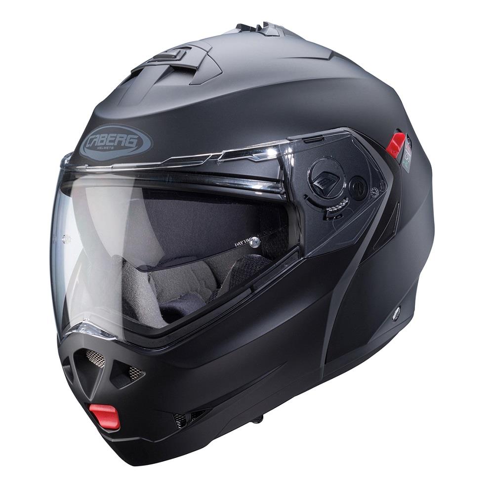 Casco de motocicleta plegable inteligente Caberg Duke X scooter modular liso negro brillante - Imagen 15 de 54