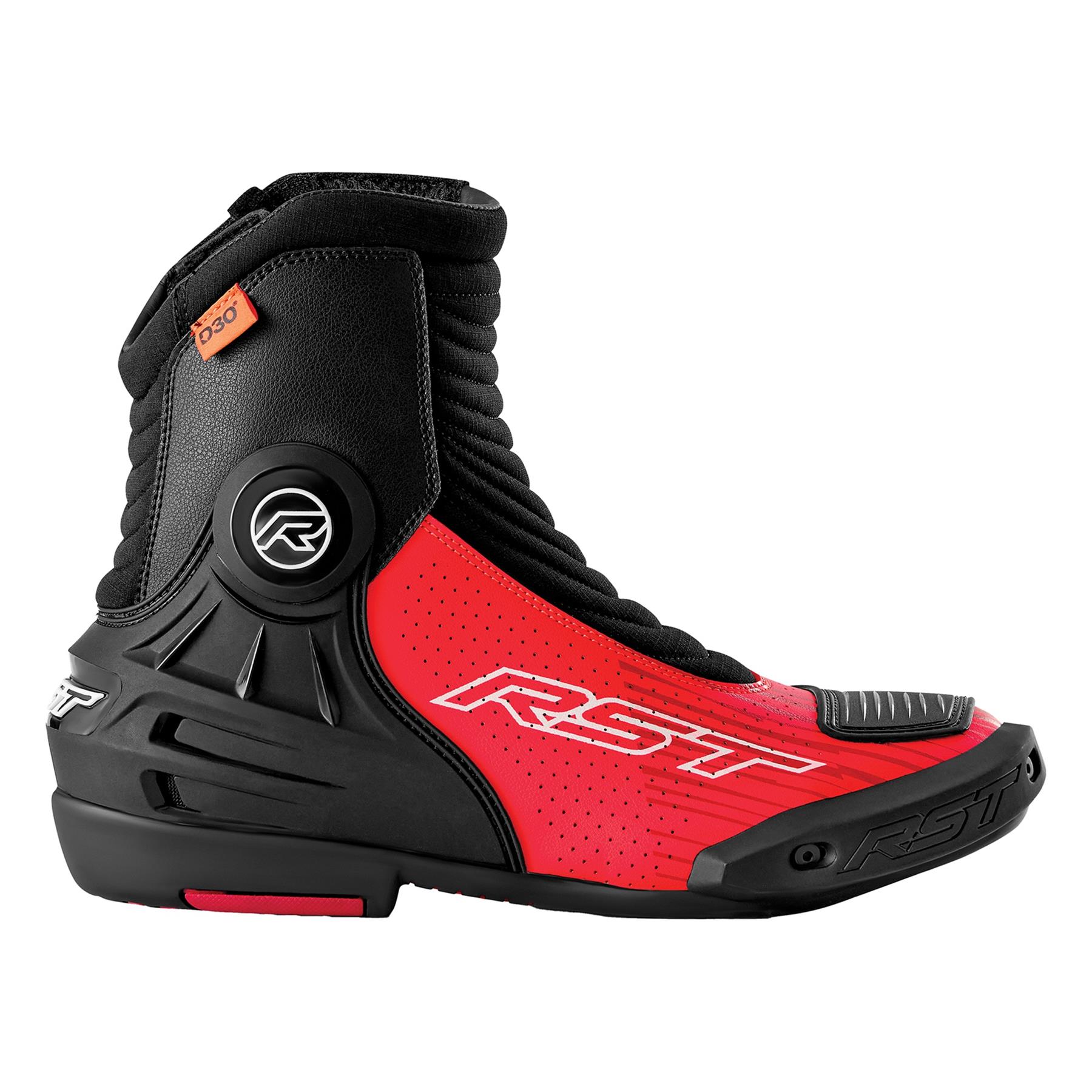 RST Tractech Evo Short D3O Black Flo Red