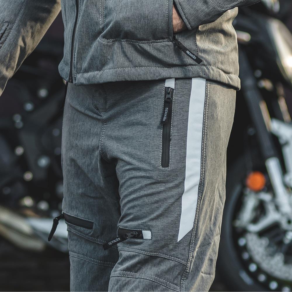 Spada Commute CE Waterproof Motorcycle Trousers Motorbike Pants Black Blue Grey - Picture 29 of 32
