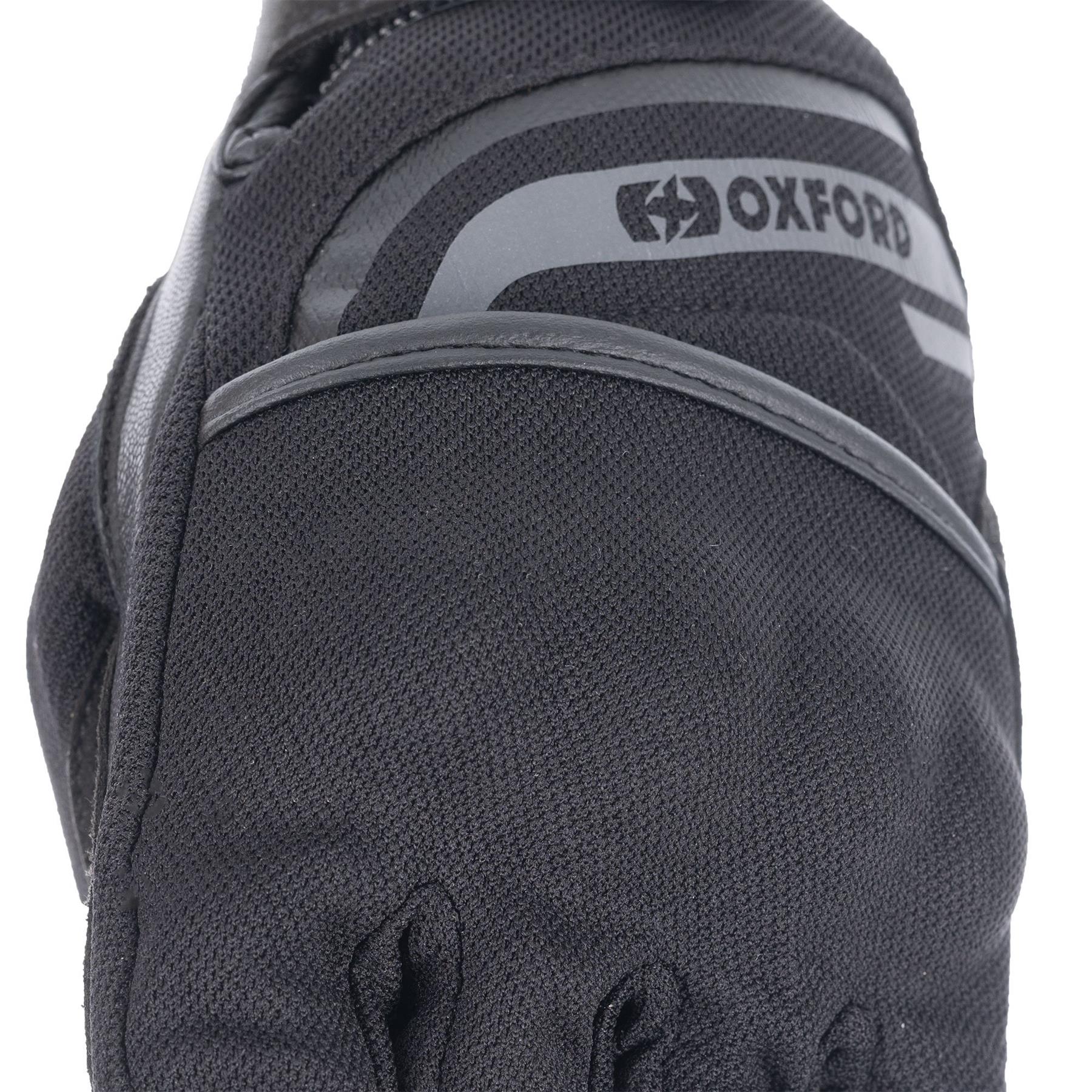 Oxford Dakar 1.0 Ladies Short Vented Black Summer Motorbike Motorcycle Gloves - Picture 8 of 26